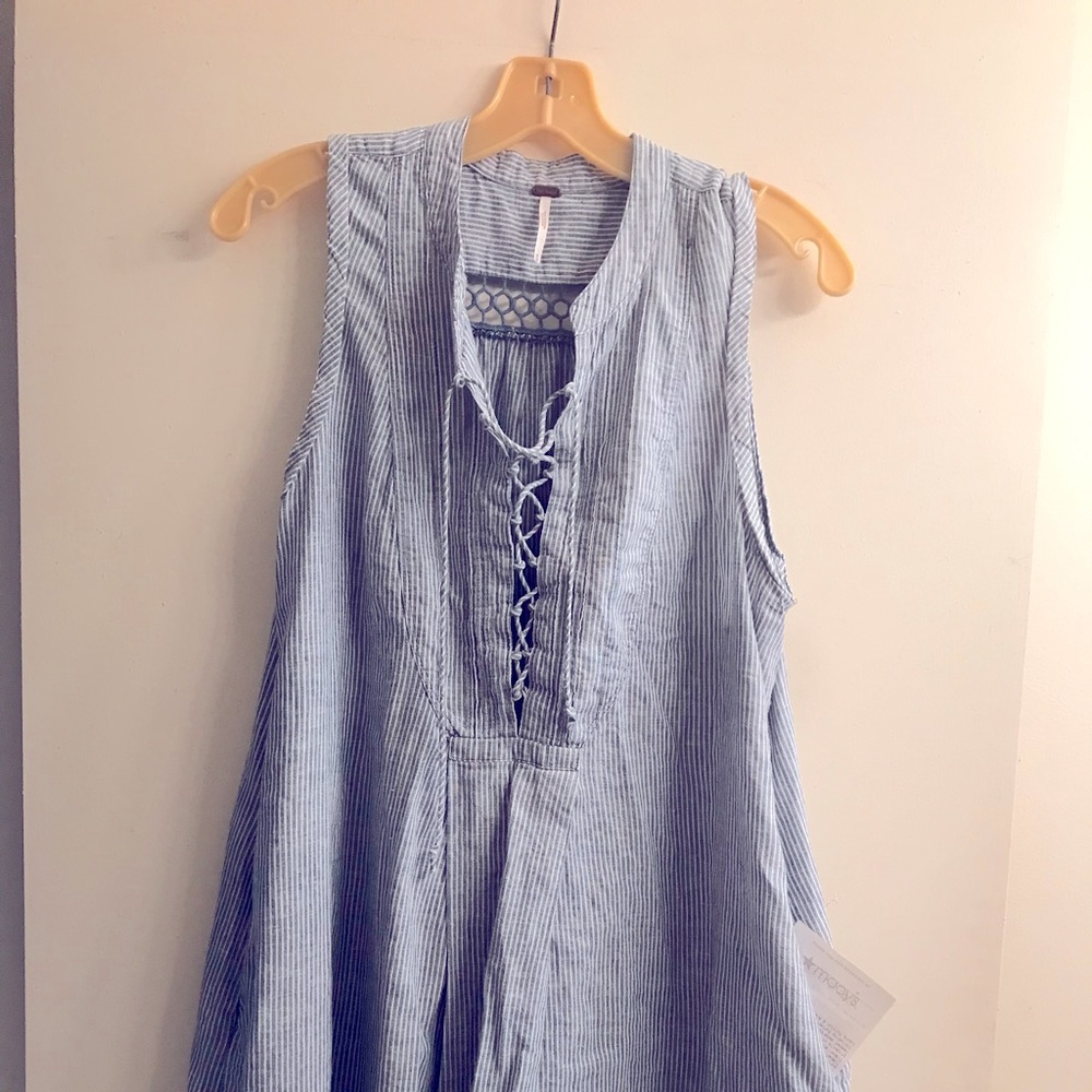 Blue & White Striped tunic/dress
